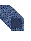 Gancini Print Silk Tie Blue Marine - SALVATORE FERRAGAMO - BALAAN 7