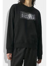 Number Logo Print Cotton Sweatshirt Black - MAISON MARGIELA - BALAAN 7