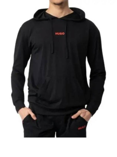 Logo Print Hoodie Black - HUGO BOSS - BALAAN 2