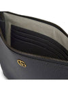 GG Marmont leather strap clutch bag black - GUCCI - BALAAN 4