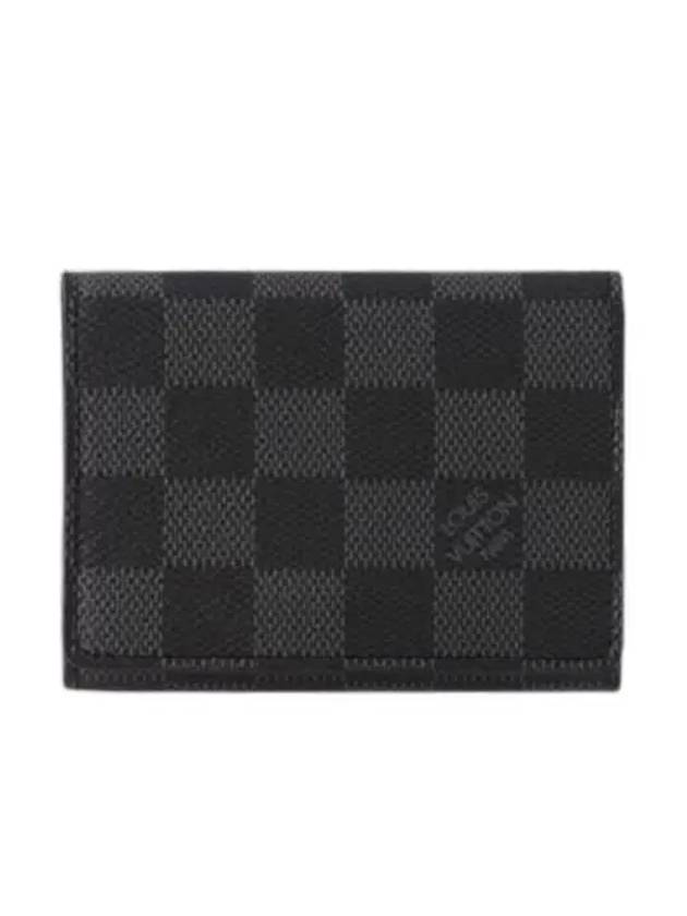 Damier Graphite Envelope Business Card Wallet Black - LOUIS VUITTON - BALAAN 5