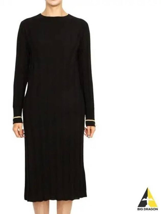 Leccio Virgin Wool Midi Dress Black - MAX MARA - BALAAN 2