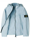 Wappen Old Effect Hooded Jacket Light Blue - STONE ISLAND - BALAAN 8