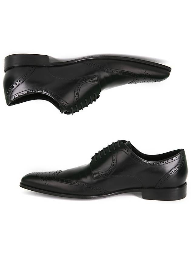 Men's Leather Brogues Black - DOLCE&GABBANA - BALAAN 5