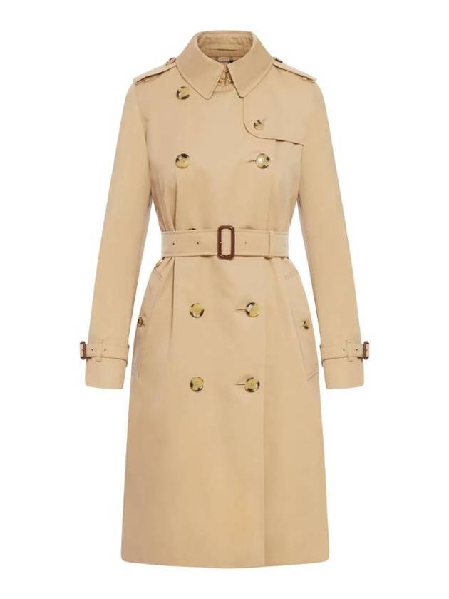 Kensington Heritage Cotton Trench Double Coat Beige - BURBERRY - BALAAN 1