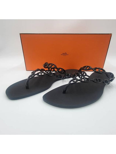 Island Sandals Noir - HERMES - BALAAN 2