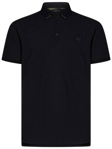 Pegaso Paisley Polo Shirt Black - ETRO - BALAAN 1