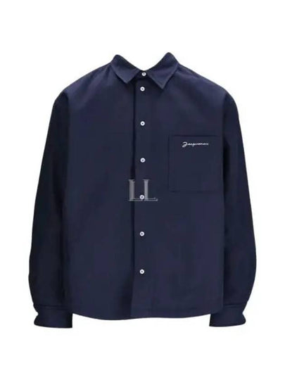 La Chemise Boulanger Viscose Long Sleeve Shirt Navy - JACQUEMUS - BALAAN 2