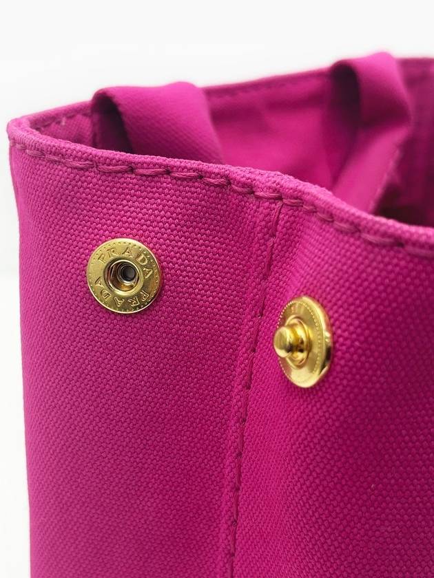 Hot pink Canapa canvas tote bag cross two way 4VPRB32420 - PRADA - BALAAN 8