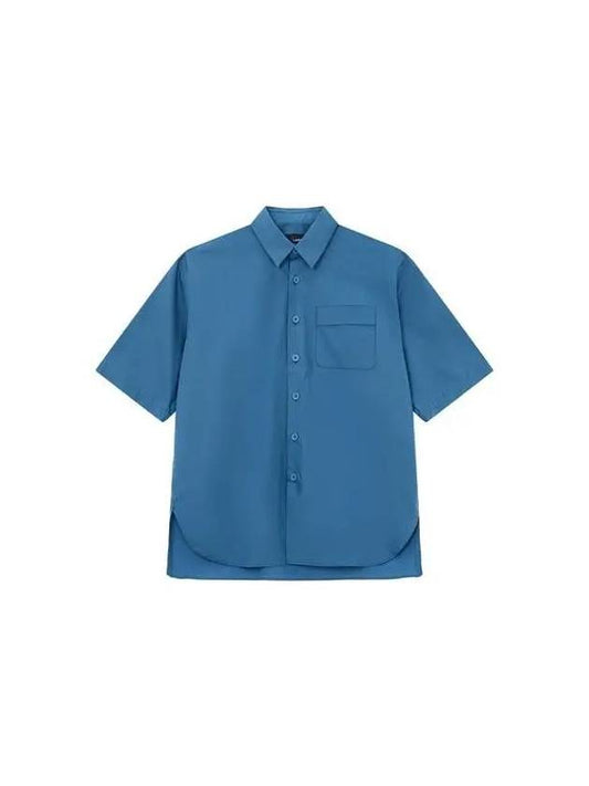 Weekend Popup 10% Coupon 3 24 Stretch Short Sleeve Shirt Blue 270864 - RVR LARDINI - BALAAN 1