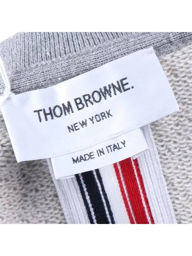 Center Back Stripe Crewneck Sweatshirt Light Grey - THOM BROWNE - BALAAN 9