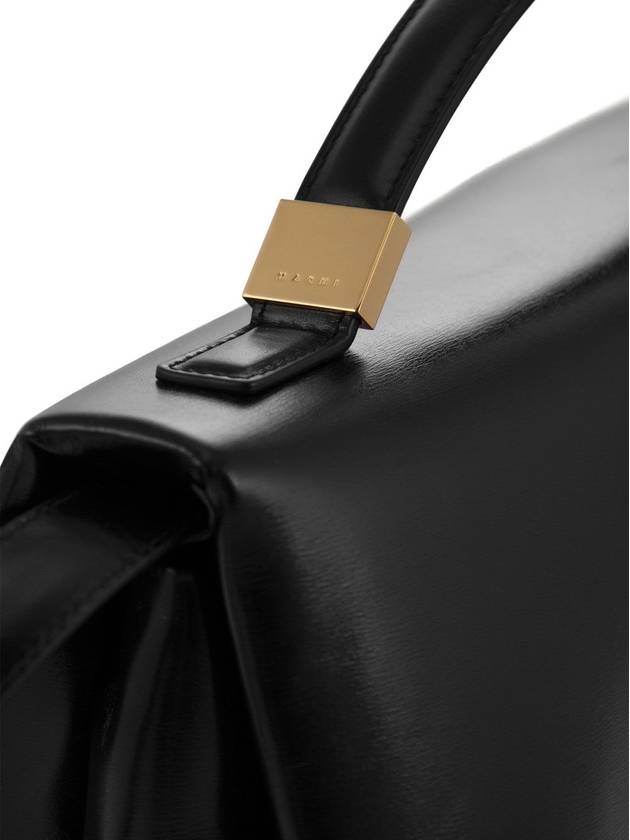 Prisma Leather Tote Bag Black - MARNI - BALAAN 6