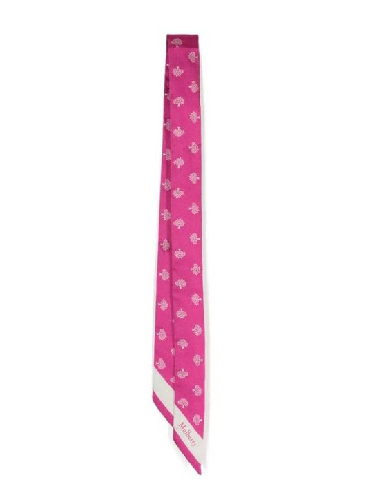 Small Skinny Scarf Pink - MULBERRY - BALAAN 1