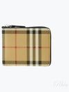 Vintage Check Zipper Round Half Wallet Beige - BURBERRY - BALAAN 2