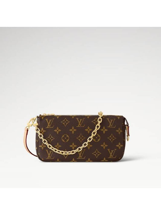 Pochette Accessoires Chain Monogram Shoulder Bag Brown - LOUIS VUITTON - BALAAN 2