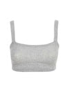 Cashmere Lip Bralette Light Gray - THOM BROWNE - BALAAN.