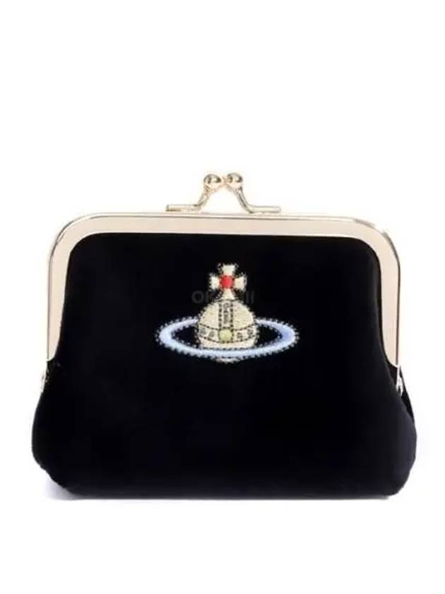 EMBROIDERED FRAME COIN PURSE 56010006W W00ZL N401 ORB - VIVIENNE WESTWOOD - BALAAN 1