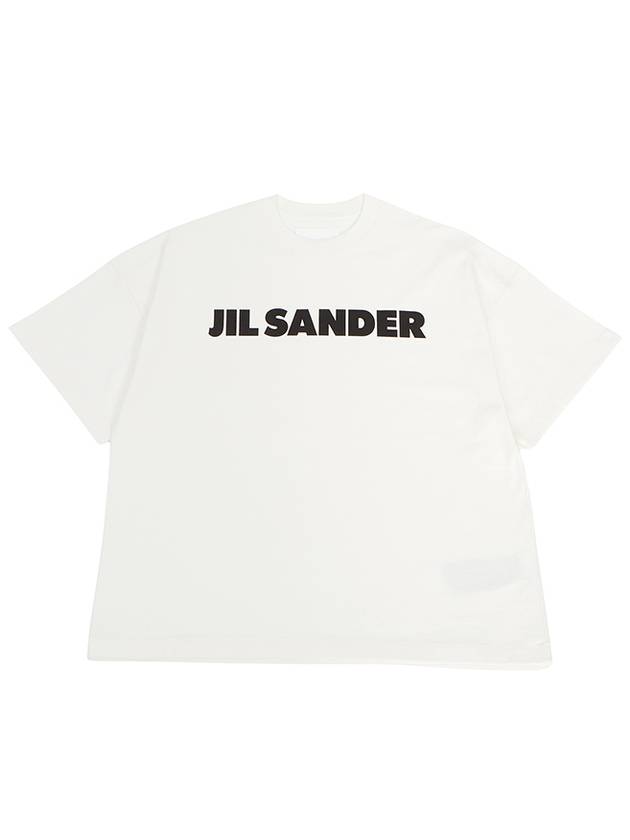 Men's Logo Cotton Short Sleeve T-Shirt White - JIL SANDER - BALAAN 2