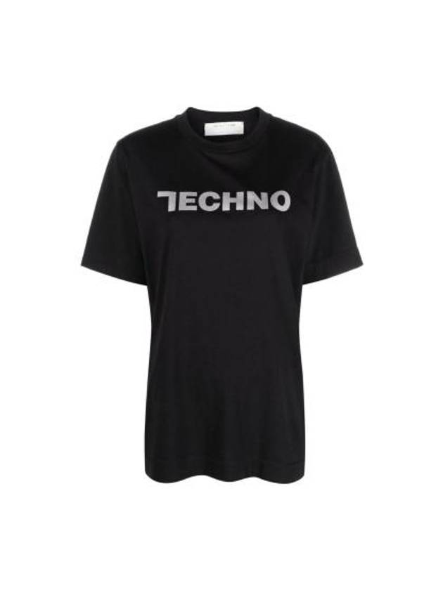 Techno Short Sleeve T-Shirt Black - 1017 ALYX 9SM - BALAAN 2