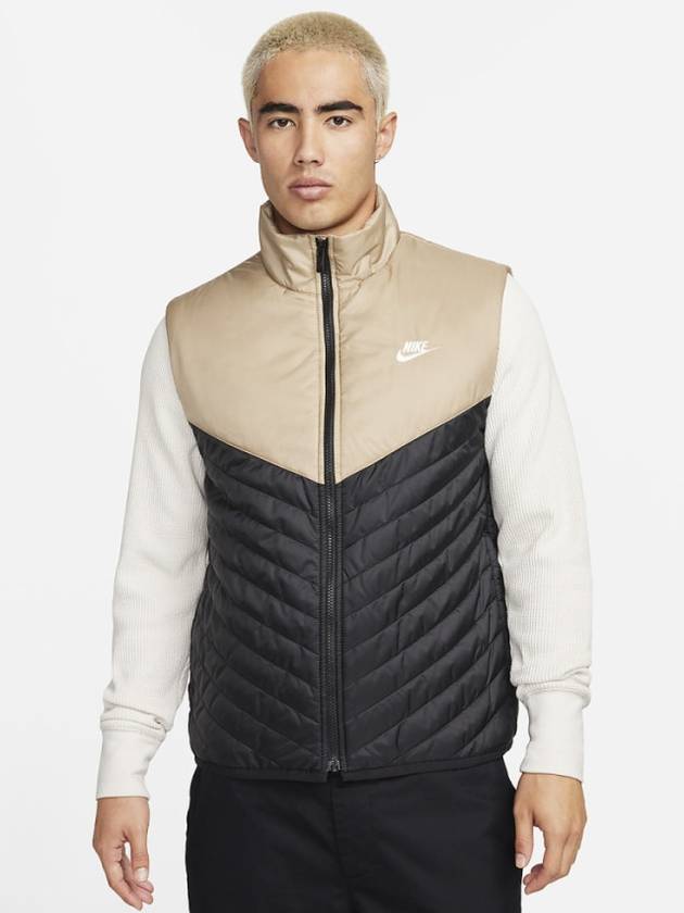 Lightweight padded vest FB8202 010 Black Beige MENS L Asian Fit - NIKE - BALAAN 1