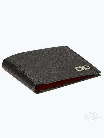 Gancini Half Wallet Black - SALVATORE FERRAGAMO - BALAAN 2