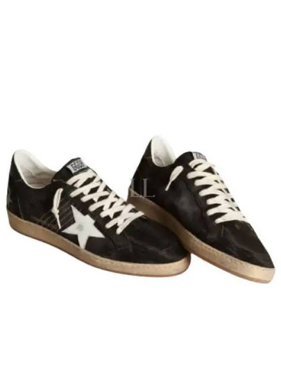 Men's Ballstar Suede Low Top Sneakers Black - GOLDEN GOOSE - BALAAN 2