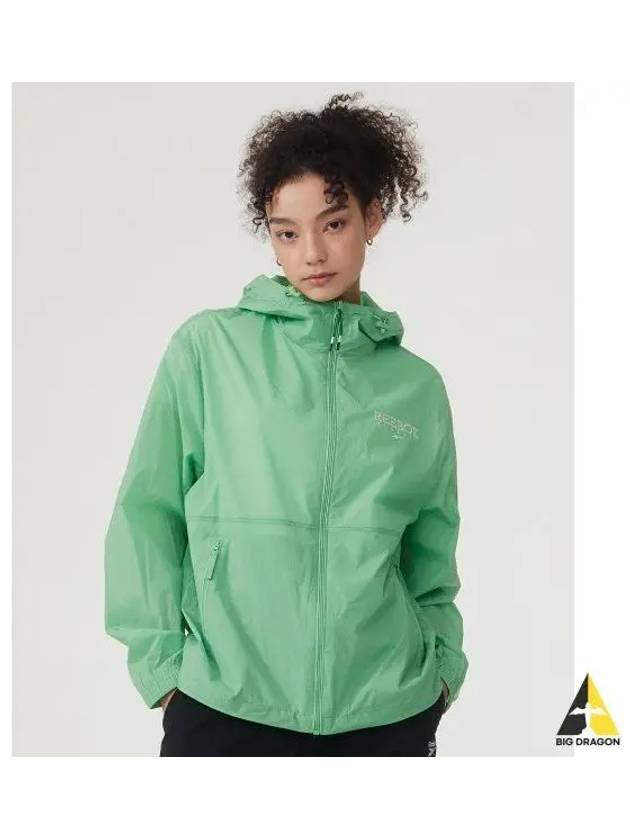 Classic Vector Stretch Windbreaker Green - REEBOK - BALAAN 1