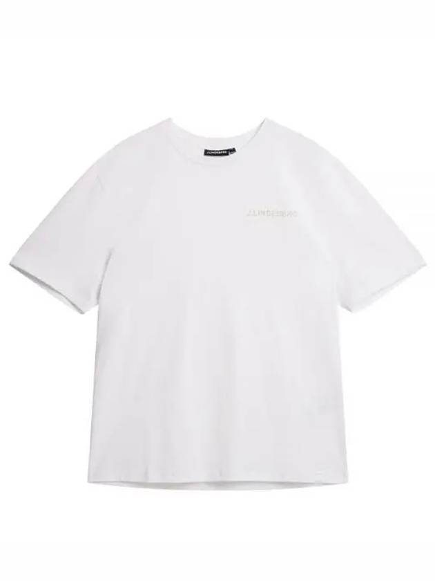 Dale Seasonal Print Short Sleeve T-Shirt White - J.LINDEBERG - BALAAN 1