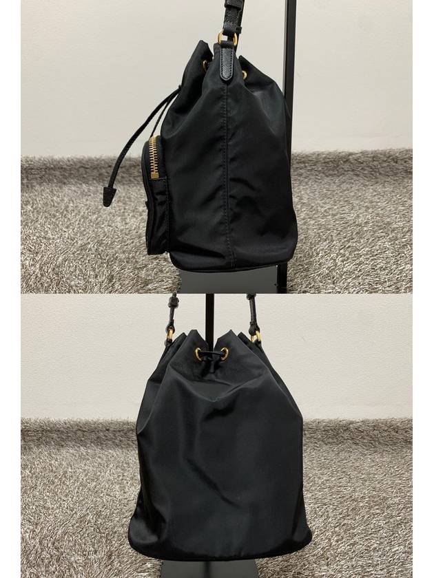 fabric black bucket bag 1BH038 - PRADA - BALAAN 3