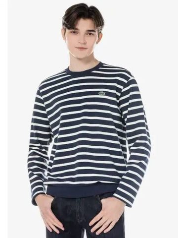 Men s Striped Crew Neck T Shirt SH971E 53N 166 Domestic Product GQ2N23072670500 - LACOSTE - BALAAN 1