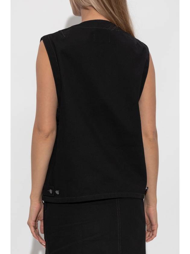 Lemaire Denim Vest, Women's, Black - LEMAIRE - BALAAN 4