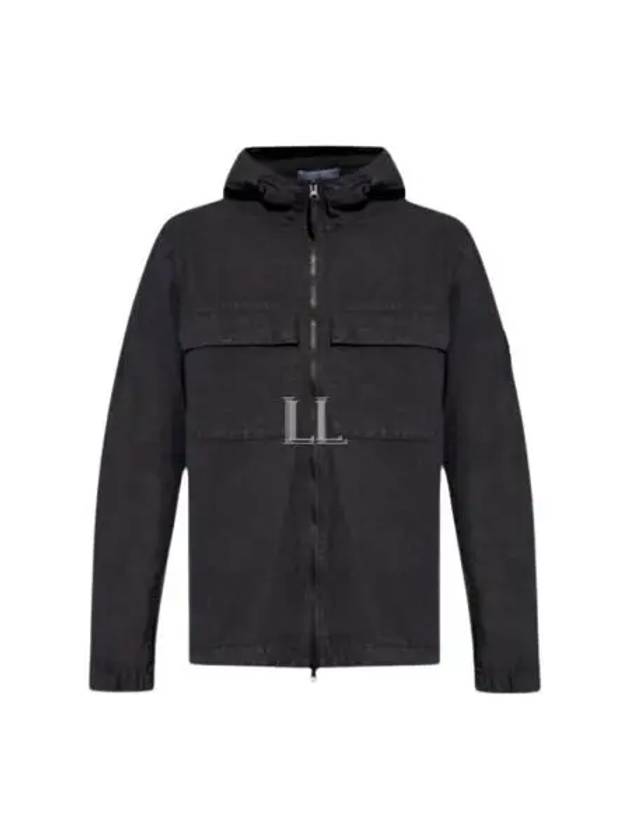 Wappen Old Effect Hooded Jacket Navy - STONE ISLAND - BALAAN 2