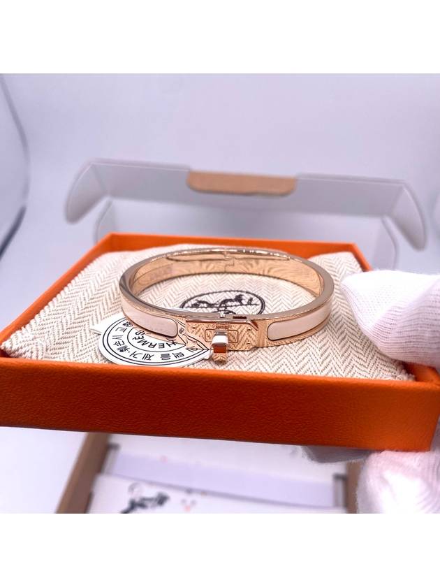 Mini Click Kelly Bracelet Rose Gold - HERMES - BALAAN 9