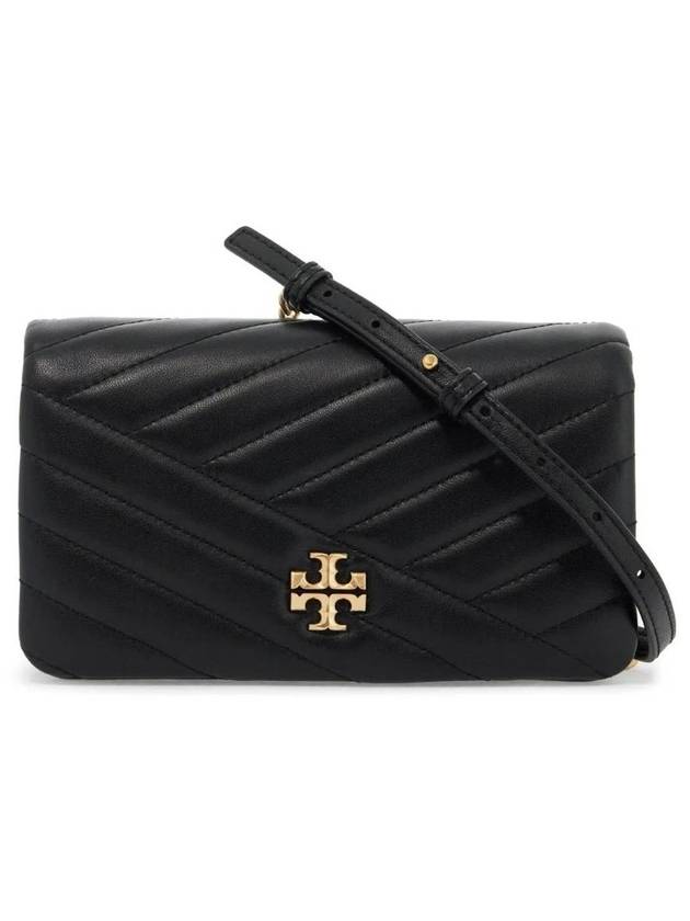 Kira Chevron Chain Cross Bag Black - TORY BURCH - BALAAN 1