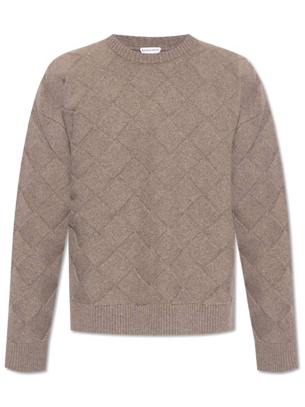 Intrecciato Wool Knit Top Riverbed - BOTTEGA VENETA - BALAAN 2