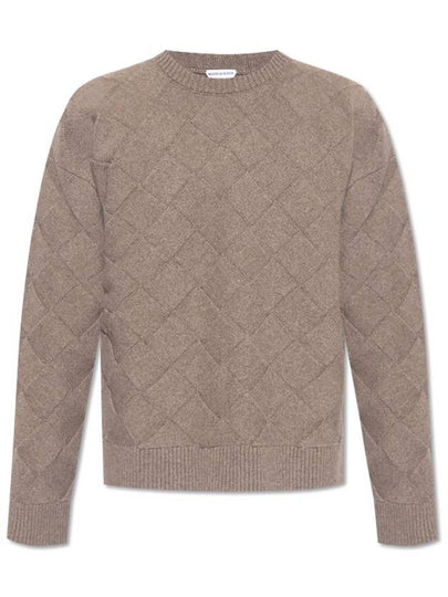 Intrecciato Wool Knit Top Riverbed - BOTTEGA VENETA - BALAAN 2