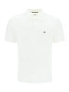 1020 Jersey Logo Polo Shirt White - CP COMPANY - BALAAN 1