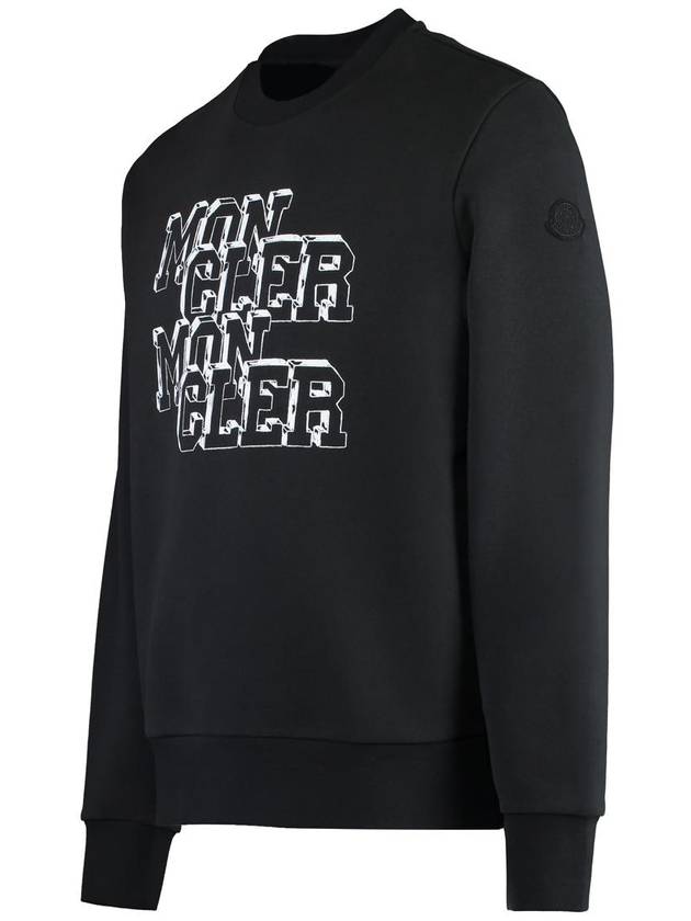 Moncler Logo Detail Cotton Sweatshirt - MONCLER - BALAAN 3