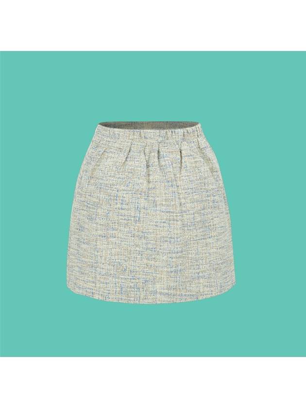 Skirt Shorts Gold Label Jenny Blue H Line Tweed Skirt GKW9233 - MAHES - BALAAN 2