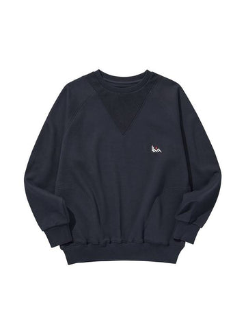 Sports Crew Sweatshirt Navy - LIBERE - BALAAN 1