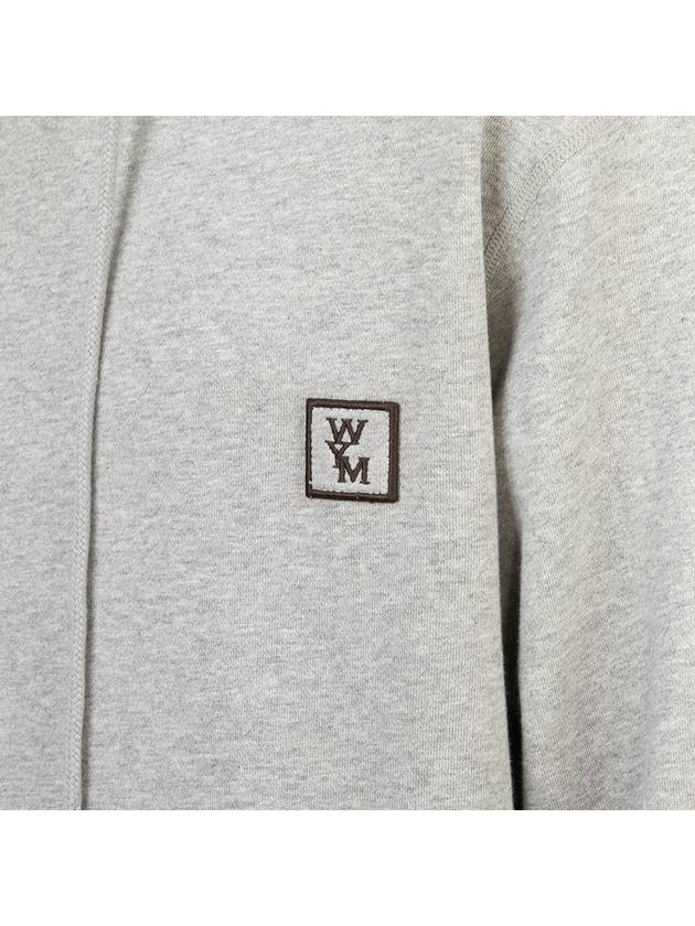 Back logo cotton hood gray - WOOYOUNGMI - BALAAN 7