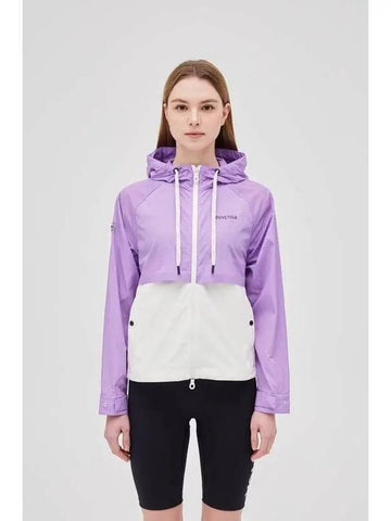 Saona Dark Violet Women s Wind Jacket Purple - DUVETICA - BALAAN 1