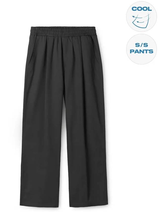 One Tuck Linen Wide Pants Black - INDUST - BALAAN 3