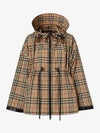 Logo Tape Vintage Check Hooded Jacket Archive Beige - BURBERRY - BALAAN 3