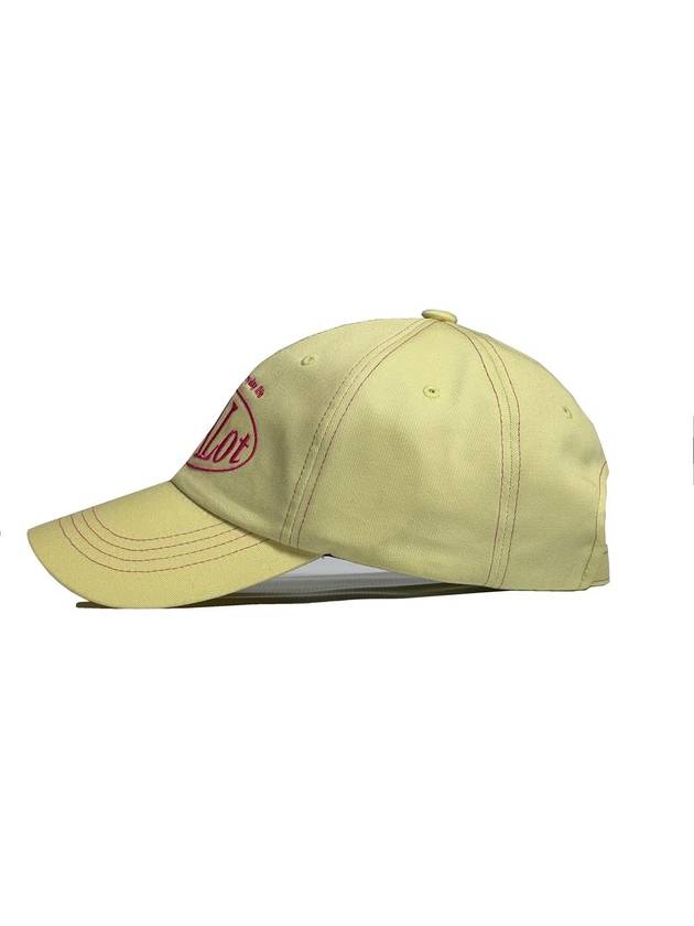 Circle logo ball cap Pastel yellow - CASEALOT - BALAAN 3