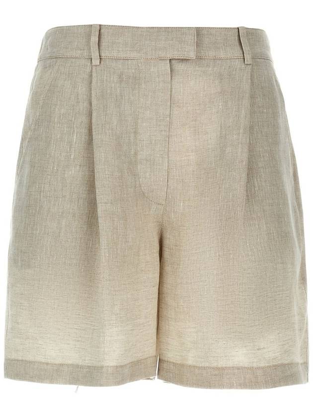 Brunello Cucinelli Linen Shorts - BRUNELLO CUCINELLI - BALAAN 1