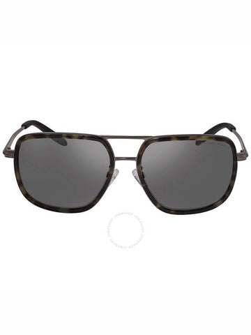 Michael Kors Del Ray Gunmetal Mirrored Rectangular Men's Sunglasses MK1110 10026G 59 - MICHAEL KORS - BALAAN 1