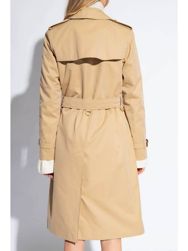 Kensington Heritage Cotton Trench Double Coat Beige - BURBERRY - BALAAN 4