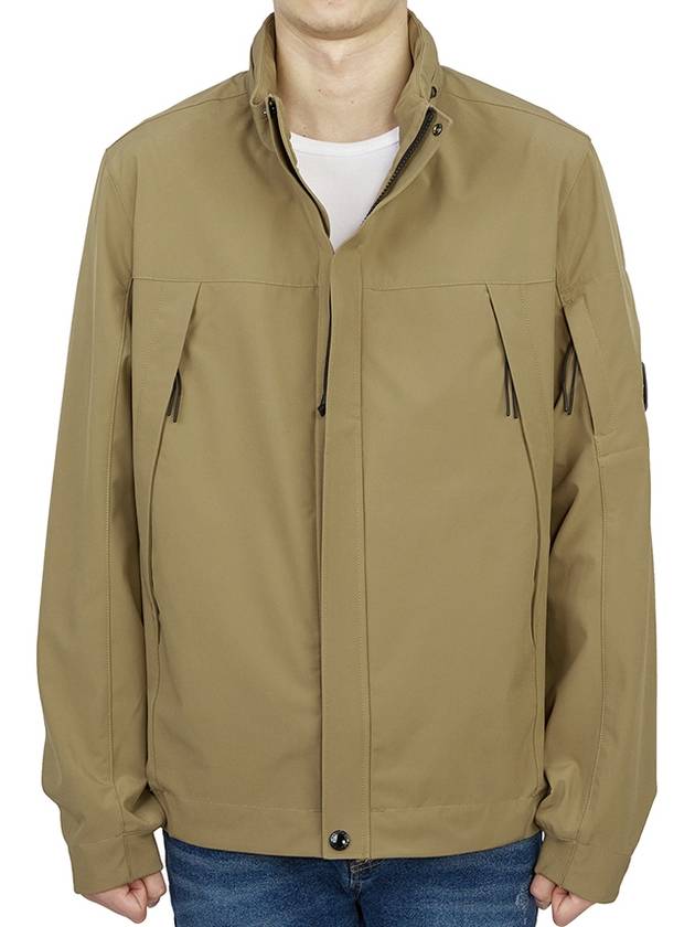 Shell R Lens Zip-Up Jacket Brown - CP COMPANY - BALAAN 3