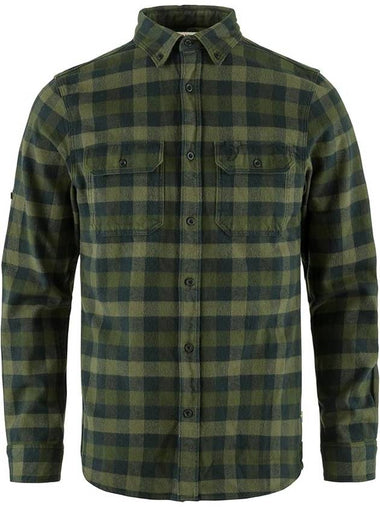 Skog Check Long Sleeve Shirt Green - FJALL RAVEN - BALAAN 1